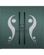 LIM 11E double - Aluminium-Doppelflügeltür mit Glas