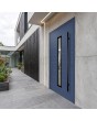 Moderne Haustür aus Aluminium in Blau