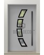 LIM 21A - Aluminium-Haustür mit Glas