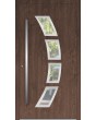 LIM 21A - Aluminium-Haustür mit Glas