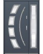 Fargo 21A DB - Haustüren Simply Edelstahl mit Seitenteil