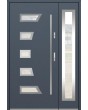 Fargo 23A DB - Haustür Edelstahl mit Seitenteil