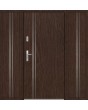 Fargo 32A T - Haustüren Simply Edelstahl mit zwei Seitenteilen