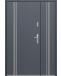 Fargo 32B DB - Haustür Edelstahl mit Seitenteil