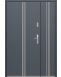 Fargo 32 DB - Haustüren Simply Edelstahl mit Seitenteil