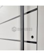 LIM AP04 double - Aluminium-Doppelflügeltür mit Streifen