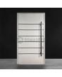 Weiße Aluminium-Flügeltür für moderne Architektur