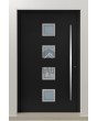 PIVOT AP08 – große Aluminium-Drehtür mit Glas