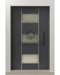 PIVOT AP13 – maßgefertigte Aluminium-Drehtür für den Eingangsbereich