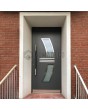 Anthrazitfarbene Hochsicherheits-Aluminium-Eingangstür