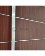 LIM AP04 double - Aluminium-Doppelflügeltür mit Streifen
