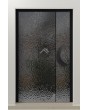 PIVOT B4 – Aluminium-Drehtür mit grauer Edelstahlverkleidung