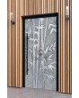 LIM Bamboo - Haustür mit Bamboo-Struktur aus gefrästem Metall