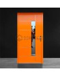 Zeitgenössische Aluminium-Haustür in Orange
