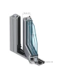 PIVOT C9 - verglaste Aluminium-Drehtür
