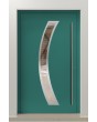 PIVOT Bumerang – Aluminium-Glas-Haupttür mit Drehgelenk