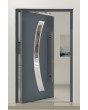 PIVOT Bumerang – Aluminium-Glas-Haupttür mit Drehgelenk