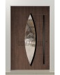PIVOT C11 - exklusive Aluminium-Drehtür mit ovalem Glas