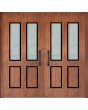 LIM C12 double – moderne Aluminium-Doppeltür für Wohnhäuser mit Glas