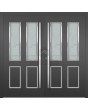LIM C12 double – moderne Aluminium-Doppeltür für Wohnhäuser mit Glas