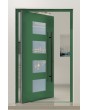 PIVOT C2 – Aluminium-Drehtür mit vier Glasscheiben
