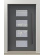 PIVOT C2 – Aluminium-Drehtür mit vier Glasscheiben