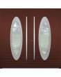 LIM C22 double – moderne doppelte Aluminium-Haustüren mit ovalem Glas