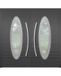 LIM C22 double – moderne doppelte Aluminium-Haustüren mit ovalem Glas