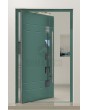 PIVOT C23 – schlanke Aluminium-Drehtür mit fünf Glaselementen
