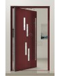 PIVOT C25 – Aluminium-Drehtür mit vier Fenstern