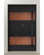 LIM C5 - Aluminium-Haustür mit Holzdekor