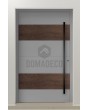 LIM C5 - Aluminium-Haustür mit Holzdekor