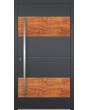 LIM C5 - Aluminium-Haustür mit Holzdekor