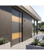 LIM C5 - Aluminium-Haustür mit Holzdekor
