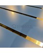 LIM c7 double - Doppelflügeltür aus Aluminium mit horizontalen Streifen und Glas