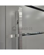 LIM c7 double - Doppelflügeltür aus Aluminium mit horizontalen Streifen und Glas