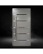 Moderne Aluminiumtür in Silber