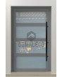 PIVOT C9 - verglaste Aluminium-Drehtür