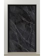 PIVOT Calacatta - Drehtür aus Aluminium mit gesintertem Quarz in Calacatta Schwarz
