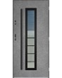 Sta Hevelius noir - Edelstahl Haustür