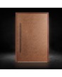 Eingangstür aus Aluminium im Corten-Look