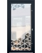 LIM Glass S12 - externe mattierte Vordertür mit transparentem Dekor