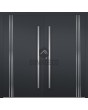 LIM Filo double - Aluminium-Doppelflügeltür mit drei Streifen
