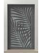 PIVOT G3 – Aluminium-Drehtür mit Glasfront und dekorativer Blende