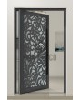 PIVOT G1 - Glas-Aluminium-Drehtür mit Dekorplatte