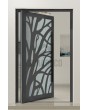 PIVOT G4 - Glaseingangstür aus Aluminium mit Dekorplatte