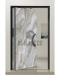 PIVOT Grigio - Drehtür aus Aluminium mit gesintertem Quarz in Grigio
