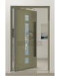 PIVOT HEY I - moderne Eingangsschwenktür aus Aluminium