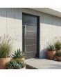 Moderne Aluminium-Haustür in Anthrazit