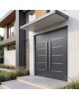 Moderne Doppeltür aus Aluminium in Anthrazit